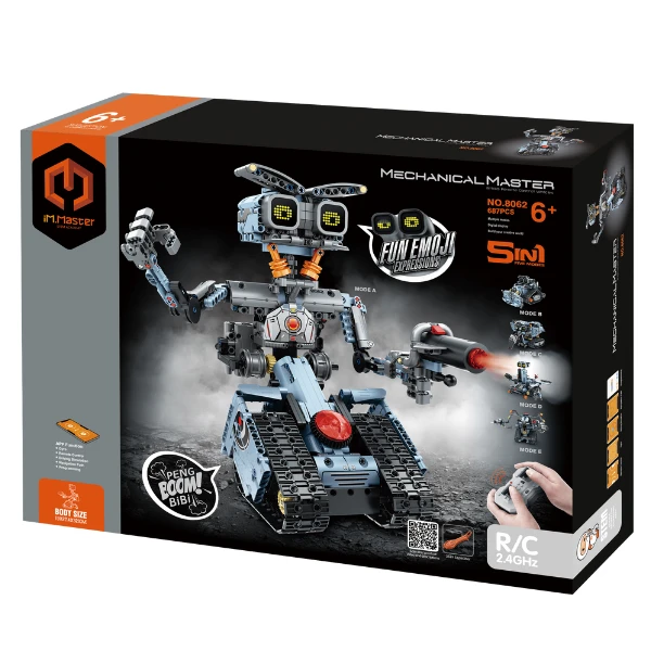 Set de construcție 5 în 1, im master mechanical master „robot-transformer”, cu telecomandă, 687 piese 3