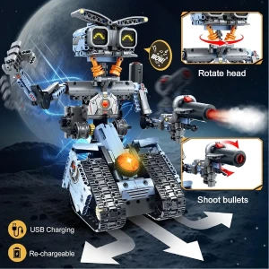 Set de construcție 5 în 1, im master mechanical master „robot-transformer”, cu telecomandă, 687 piese Thumbnail 9