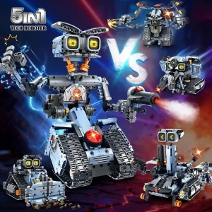 Set de construcție 5 în 1, im master mechanical master „robot-transformer”, cu telecomandă, 687 piese Thumbnail 5