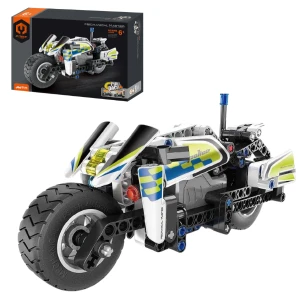 Set de construcție im master mechanical master „motocicletă de poliție”, cu inerție, 193 piese