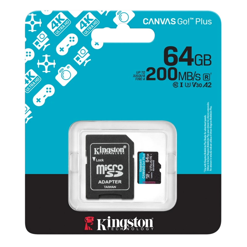 Card de memorie kingston canvas go! plus, 64gb (sdcg4/64gb) 3
