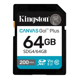 Карта памяти kingston canvas go! plus, 64гб (sdg4/64gb)