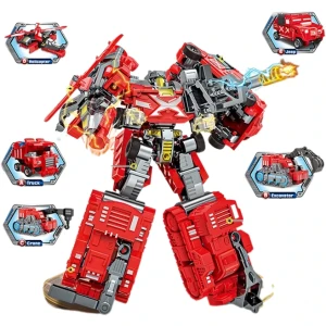 Robot transformer 5 în 1 "robot de foc" Thumbnail 2
