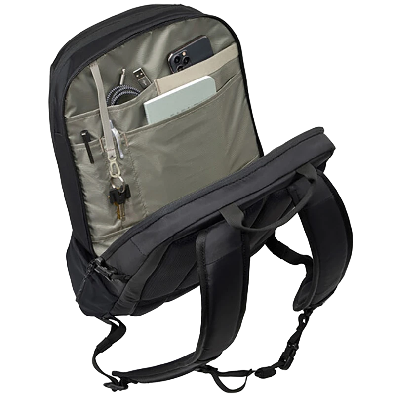 Rucsac pentru laptop thule enroute, 15.6", construit cu nailon 400d aprobat bluesign cu fermoare ykk, negru 3
