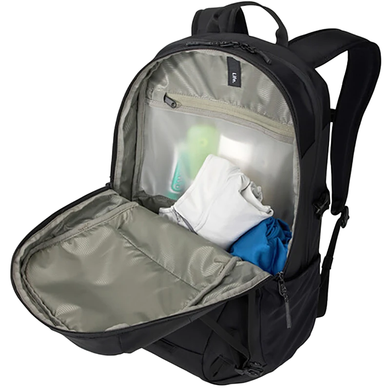 Rucsac pentru laptop thule enroute, 15.6", construit cu nailon 400d aprobat bluesign cu fermoare ykk, negru 9