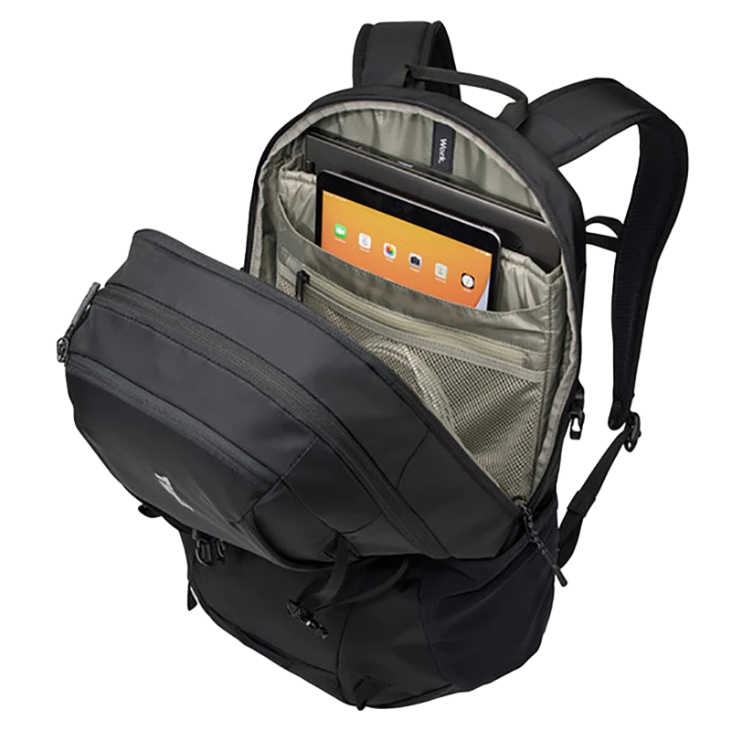 Rucsac pentru laptop thule enroute, 15.6", construit cu nailon 400d aprobat bluesign cu fermoare ykk, negru 4