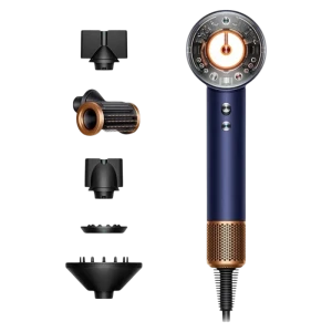 Фен dyson supersonic nural hd16 straight+wavy, 1600вт, prussian blue | rich copper