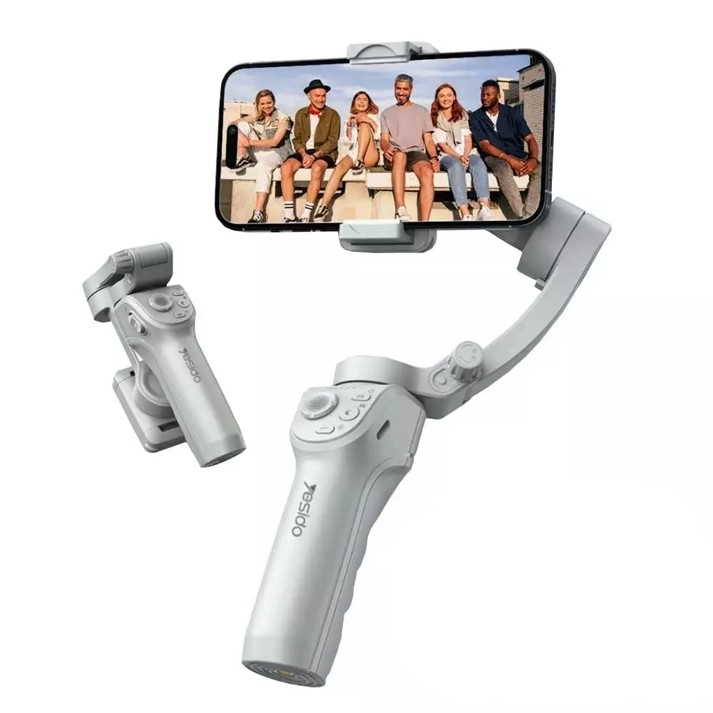 Стабилизатор для телефона yesido phone gimbal 360 ai с автоотслеживанием лица (sf18), белый 2