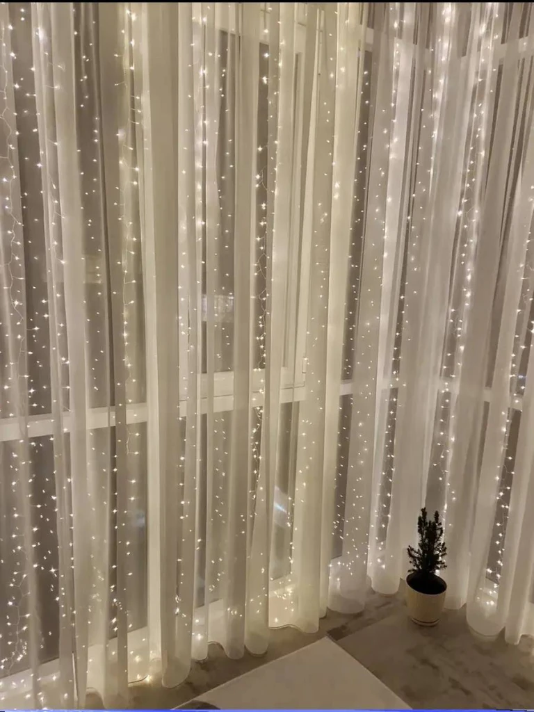 Гирлянда-штора led, 3×3 м, 750 led, тёплый белый (31-001.p33g) 5