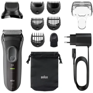 Aparat de ras electric braun series 3 shave&style, negru