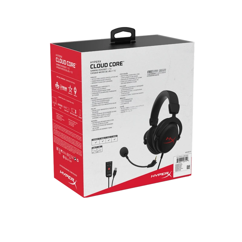 Căști hyperx cloud ii core, fără fir, negru 8