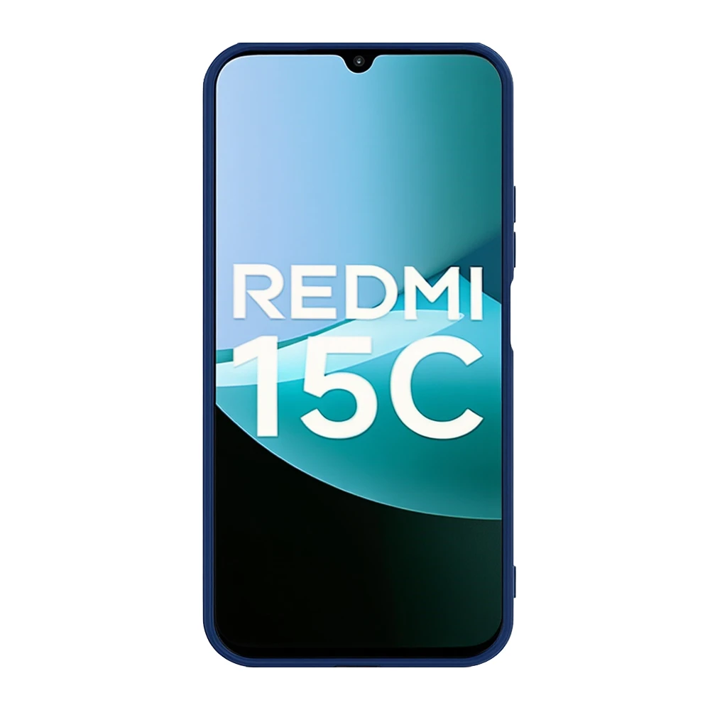 Woo case liquid silicone redmi 15c (173mm), blue 2