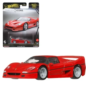 Hot wheels 1:64 mașinuță din colecția "cultura auto", ferrari f50