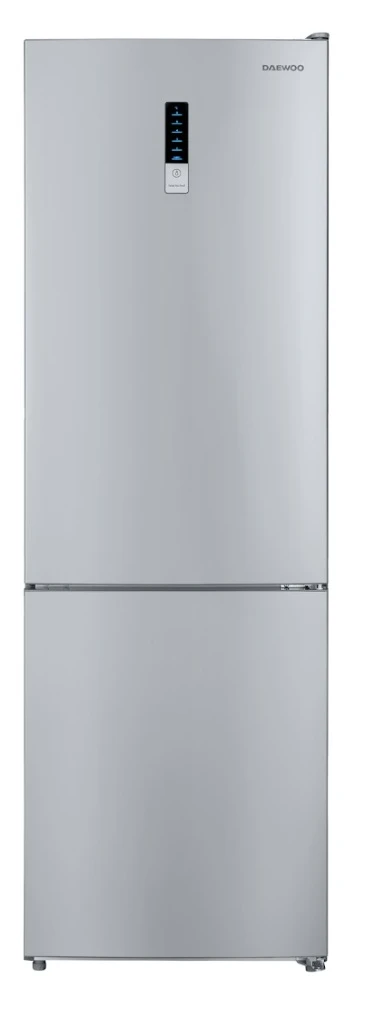Frigider daewoo dnf-310mex-1 310l (86l+224l), 188cm, total no frost, clasa e, inox, decongelare automata, super freeze, control electronic, iluminare 5