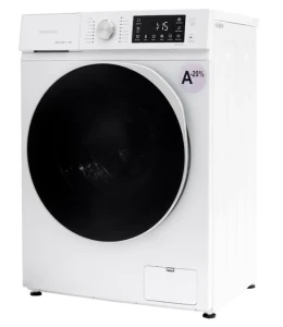 Masina de spalat rufe daewoo dwd-fv5021-5,  8 kg / 1200rpm, 48cm, clasa a, motor inverter, display, usa dubla neagra, 16 program, alb Thumbnail 4