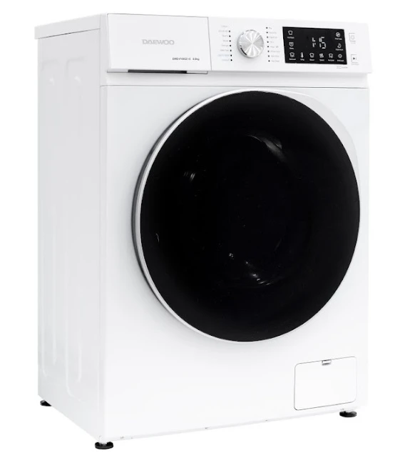 Masina de spalat rufe daewoo dwd-fv9021-5,  9 kg / 1400rpm, 60cm, clasa a, motor inverter, display, usa dubla neagra, 16 program, alb 3