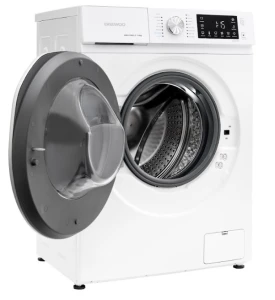 Masina de spalat rufe daewoo dwd-fv9021-5,  9 kg / 1400rpm, 60cm, clasa a, motor inverter, display, usa dubla neagra, 16 program, alb Thumbnail 4