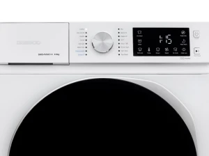 Masina de spalat rufe daewoo dwd-fv9021-5,  9 kg / 1400rpm, 60cm, clasa a, motor inverter, display, usa dubla neagra, 16 program, alb Thumbnail 6
