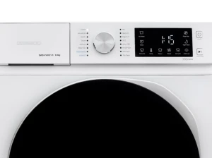 Masina de spalat rufe daewoo dwd-fv9021-5,  9 kg / 1400rpm, 60cm, clasa a, motor inverter, display, usa dubla neagra, 16 program, alb Thumbnail 5