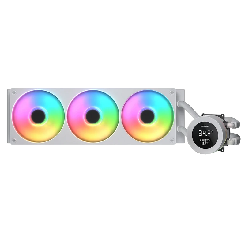 Cooler procesor cougar poseidon vistek argb 360 white 2