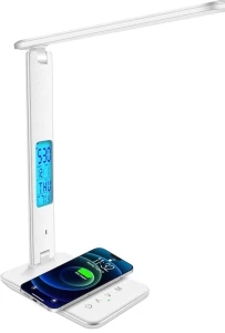 Lampa de birou led cu afisaj lcd si incarcare wireless (ds20) Thumbnail 5