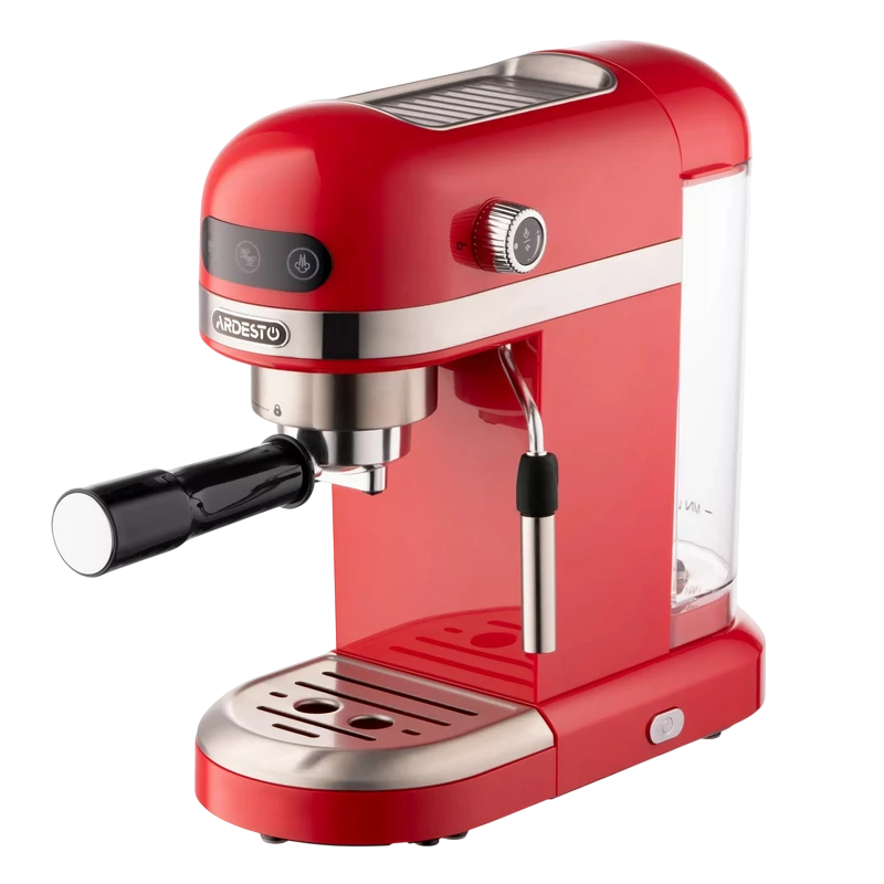 Кофеварка рожковая ardesto ycm-e1501, 1350вт, красный 8