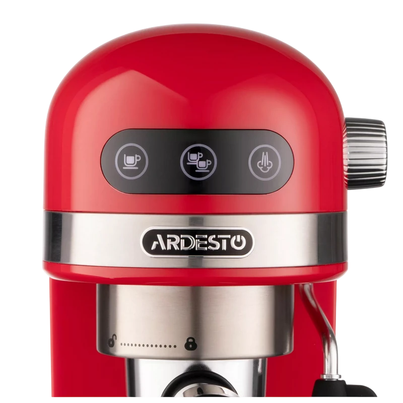 Кофеварка рожковая ardesto ycm-e1501, 1350вт, красный 12