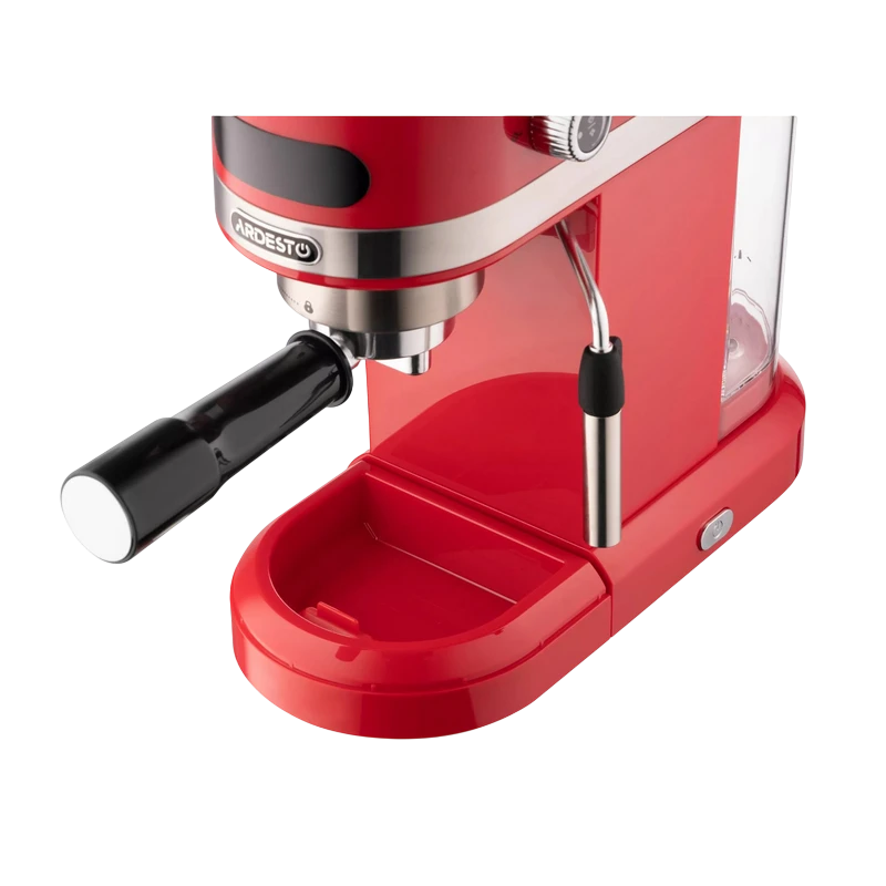 Кофеварка рожковая ardesto ycm-e1501, 1350вт, красный 7