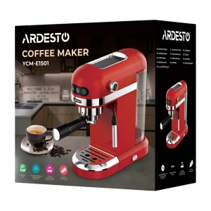 Кофеварка рожковая ardesto ycm-e1501, 1350вт, красный Thumbnail 11