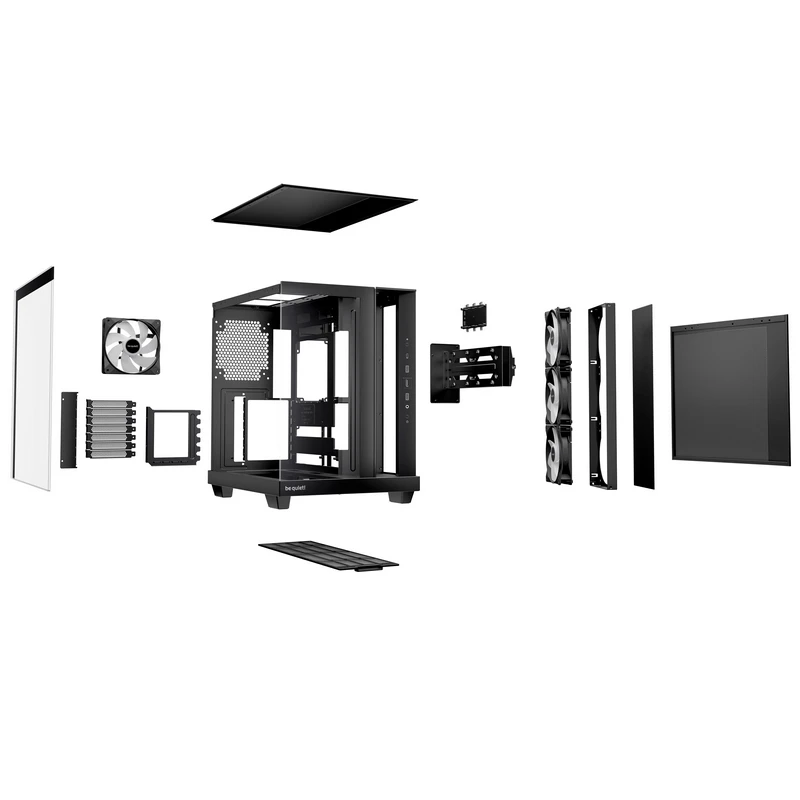 Carcasă pc be quiet! ligh base 500 lx, midi-tower, fără psu, negru 2