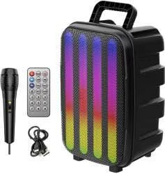 Boxa portabila cu microfon si led rgb (zqs8155) Thumbnail 3