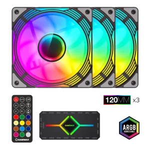 Ventilator pc gamemax kf300, 120 mm Thumbnail 6