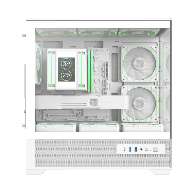 Carcasă pc gamemax vista 2 mw, mini-tower, fără psu, alb 9