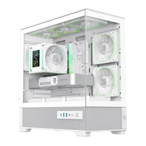 Компьютерный корпус gamemax vista 2 mw, mini-tower, без блока питания, белый