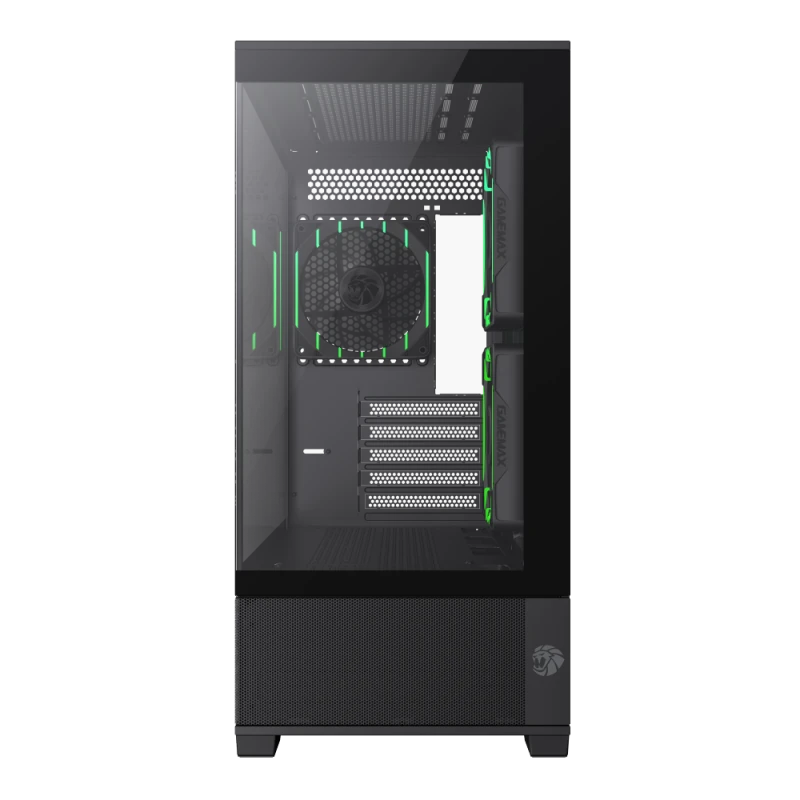 Компьютерный корпус gamemax vista 2 mb, mini-tower, без блока питания, чёрный 3