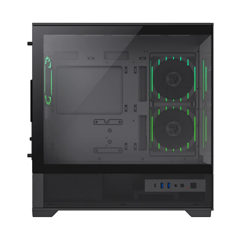 Компьютерный корпус gamemax vista 2 mb, mini-tower, без блока питания, чёрный 6