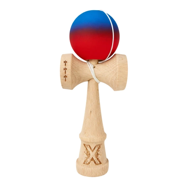 "kendama x original", 7 x 6 x 18 cm, albastru-roșu 2