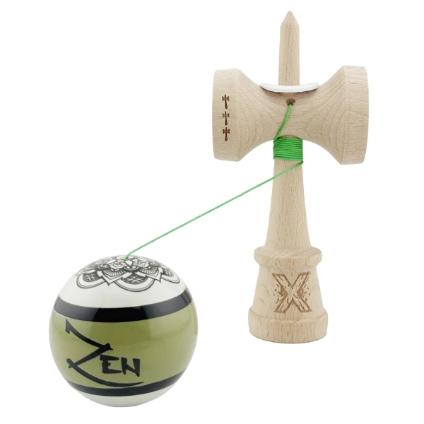 «kendama x original: zen», 7.5 x 6 x 18 cm, verde 4