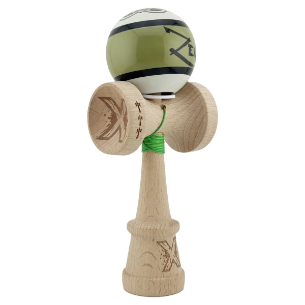 «kendama x original: zen», 7.5 x 6 x 18 cm, verde 6