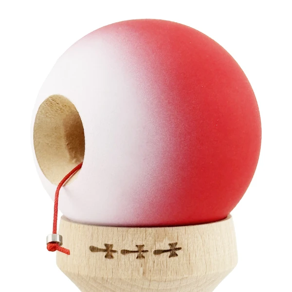 "kendama x original", 7.5 x 6 x 18 cm, gradient roșu-alb 5