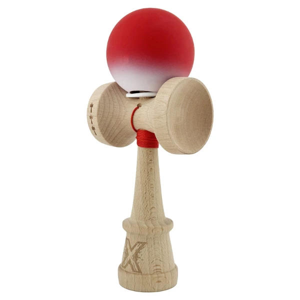 "kendama x original", 7.5 x 6 x 18 cm, gradient roșu-alb 7