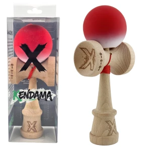 "kendama x original", 7.5 x 6 x 18 cm, gradient roșu-alb