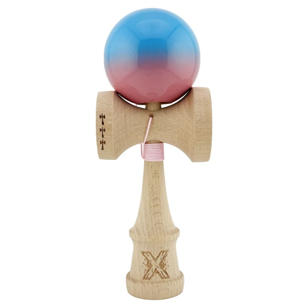 "kendama x original", 7 x 6 x 18 cm, albastru-roz 2