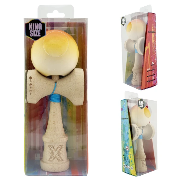 "kendama x original", 7 x 6 x 18 cm, galben-portocaliu 9