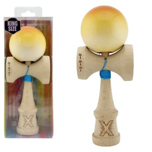 "kendama x original", 7 x 6 x 18 cm, galben-portocaliu