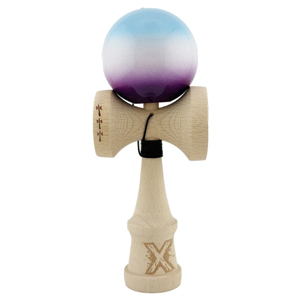 "kendama x original", 7 x 6 x 18 cm, gradient mov-albastru 8