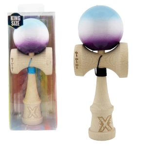 "kendama x original", 7 x 6 x 18 cm, gradient mov-albastru