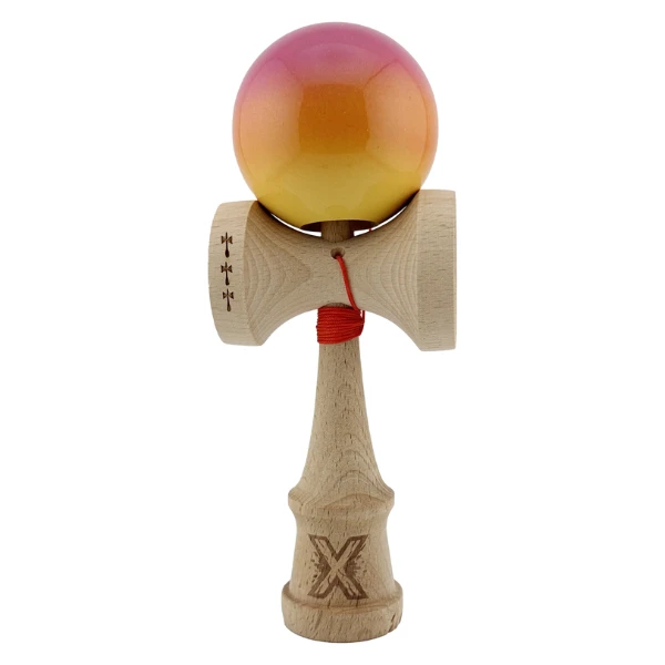 "kendama x original", 7 х 6 х 18 cm, roz-galben 2
