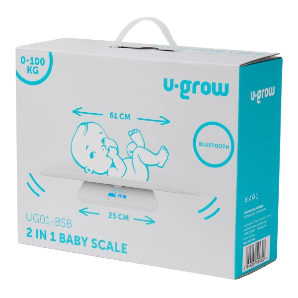 Cântar 2 în 1 pentru bebeluși "u-grow: funcție bluetooth" 4