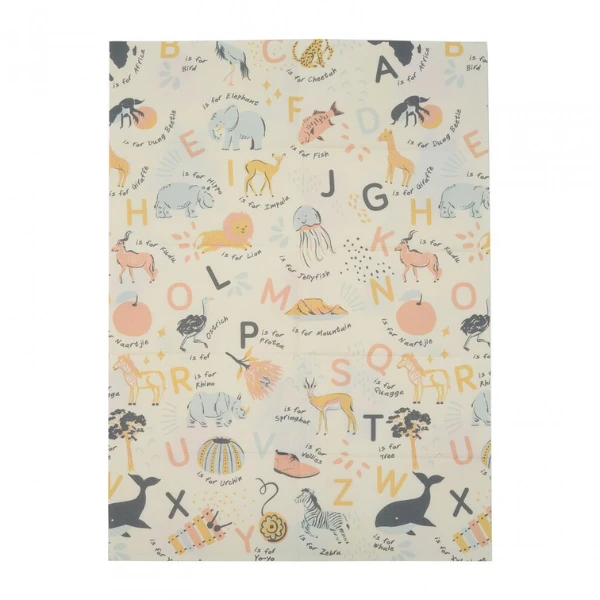 Covoras educativ cu 2 fete din spumă (alfabet), 180 x 120 x 1 cm 4
